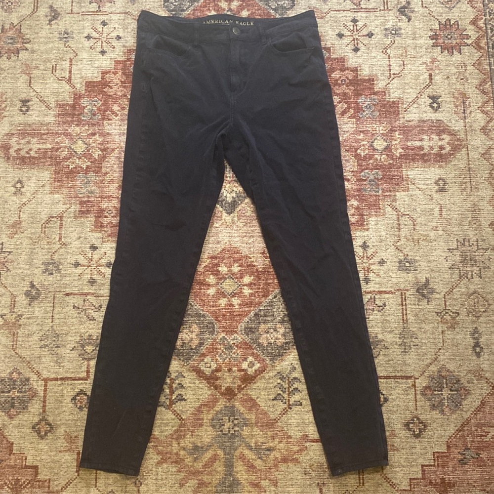 American Eagle US 10 navy jeggings